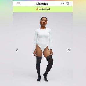 Sheertex Backseam Sheer Rip-Resist Thigh Highs